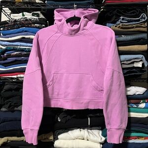 Lululemon Athletica pink Cropped Hoodie